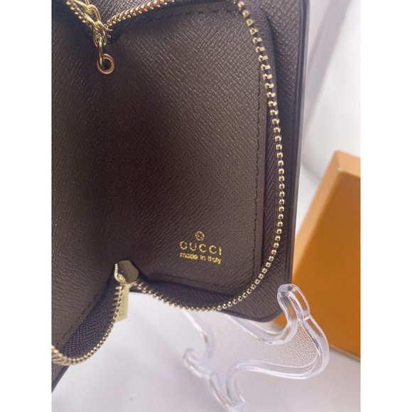 Gucci Supreme Canvas Coin Case And Key Chain With Dust Bag, Box - Picture 12 of 12